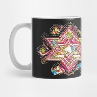 Rose Star of David Mug